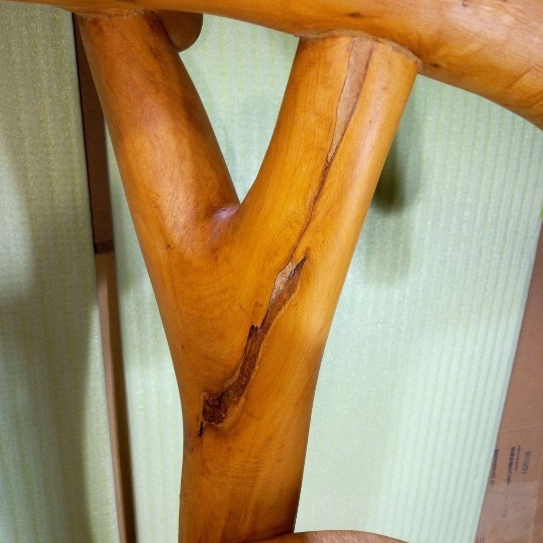 自然木の椅子　芸術作品　家具　ハンドメイド　木の癒し　一点物