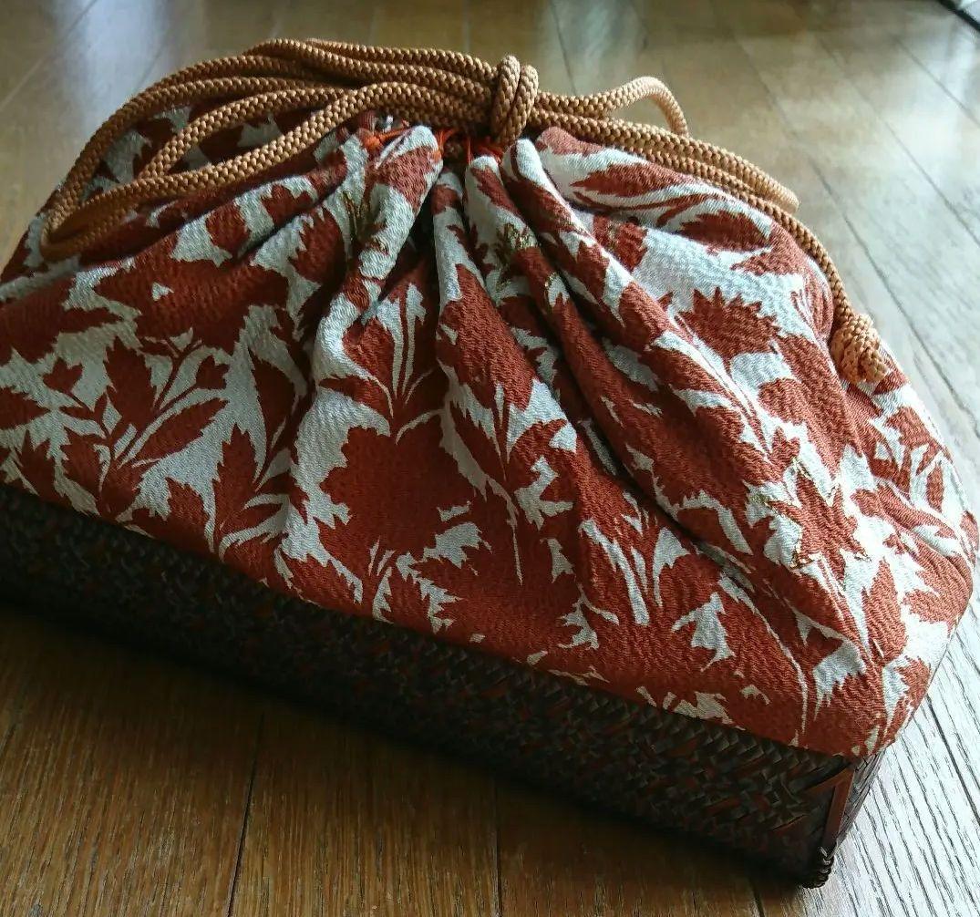 ヴィンテージ 舞妓さん お座敷籠 御道具巾着 かご