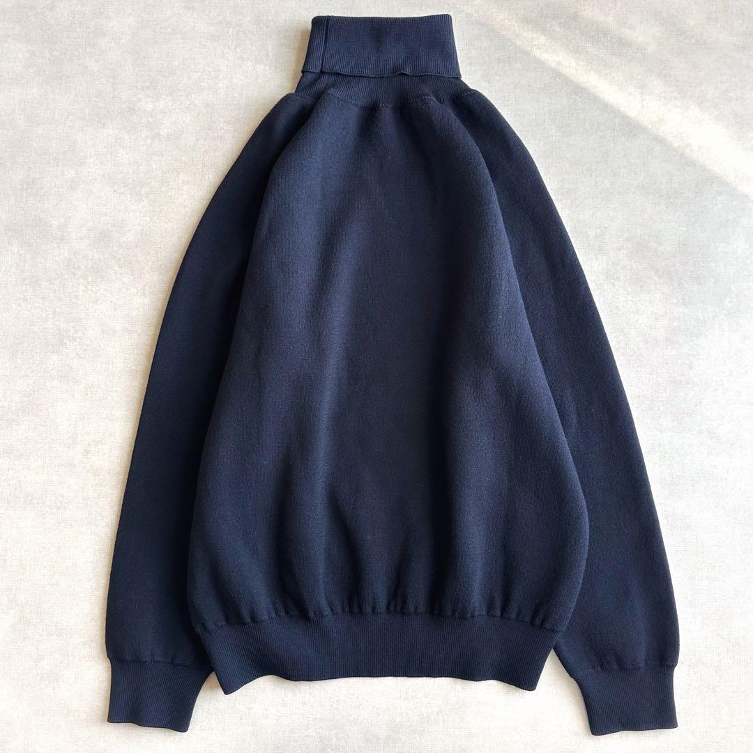 美品▲SLOANE スローン//タートルネックニット▲ネイビー