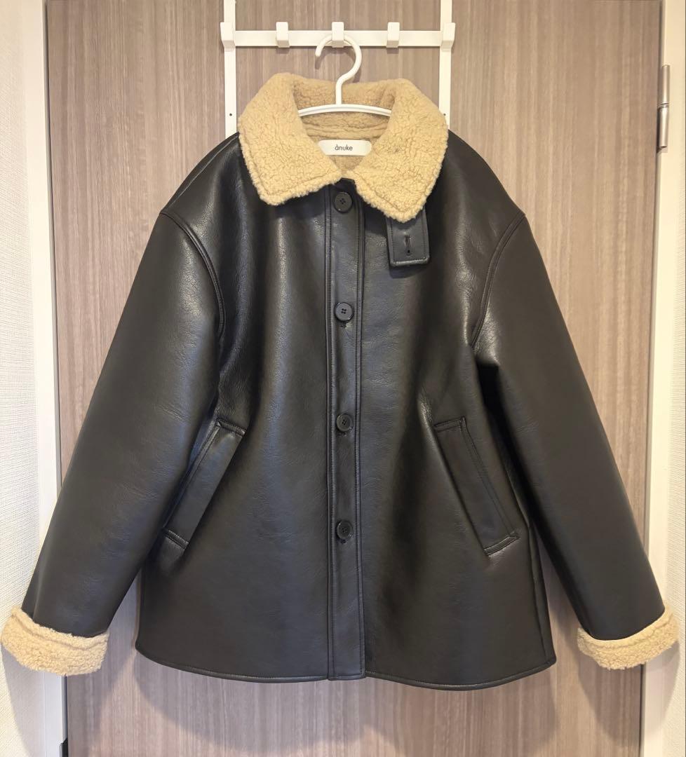 anuke Boa Flight Jacket 36 アンヌーク ボアフライト
