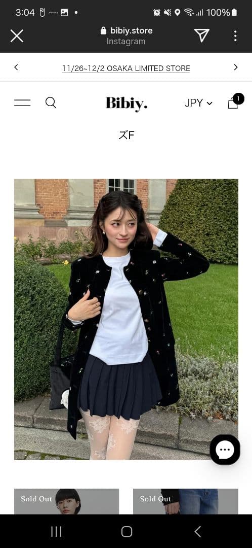 Bibiy　B.STARRY　JACKET　DRESS　ロングスリーブミニドレス