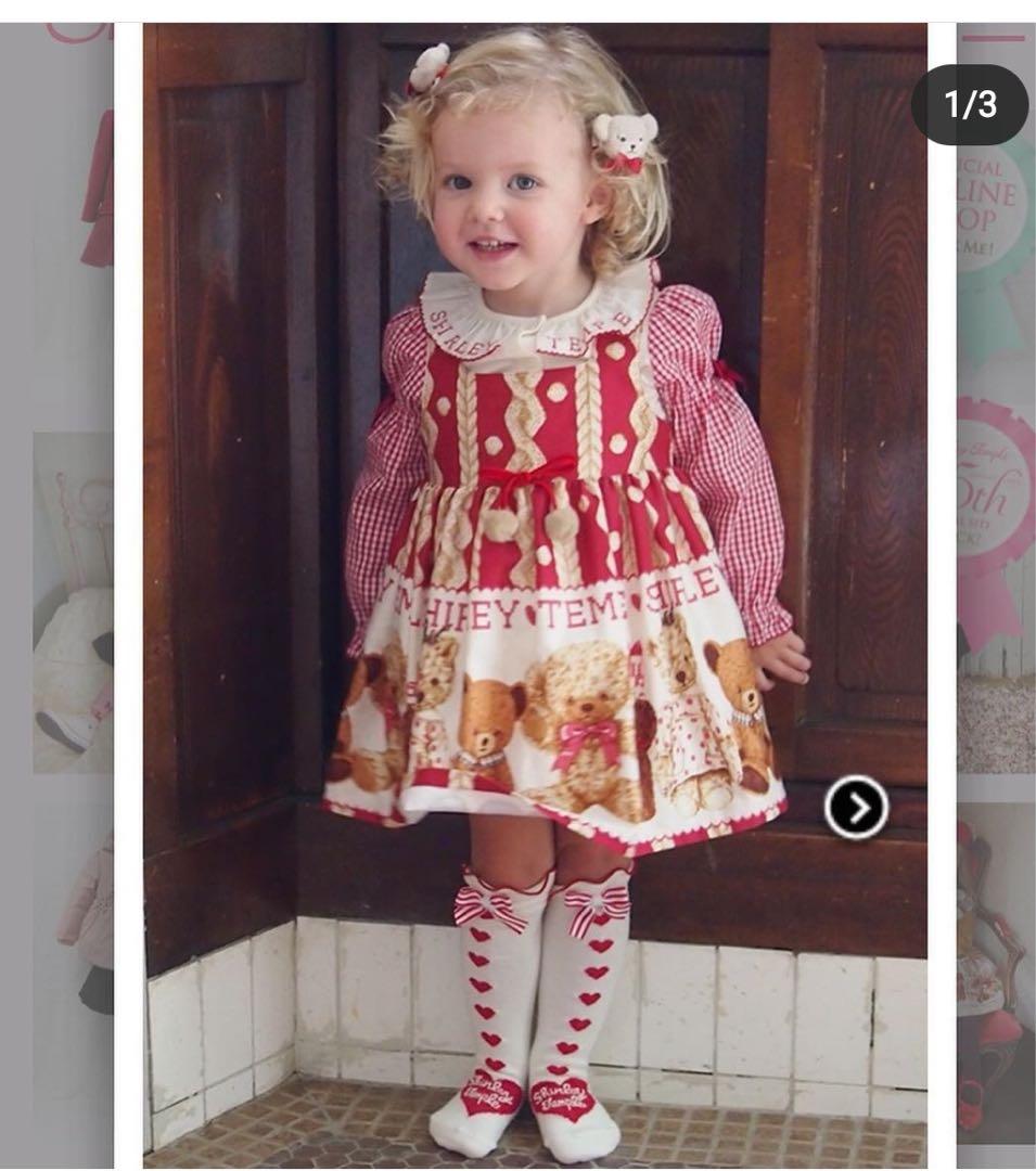 処分値段シャーリーテンプルくまワンピースカットソー2点セット