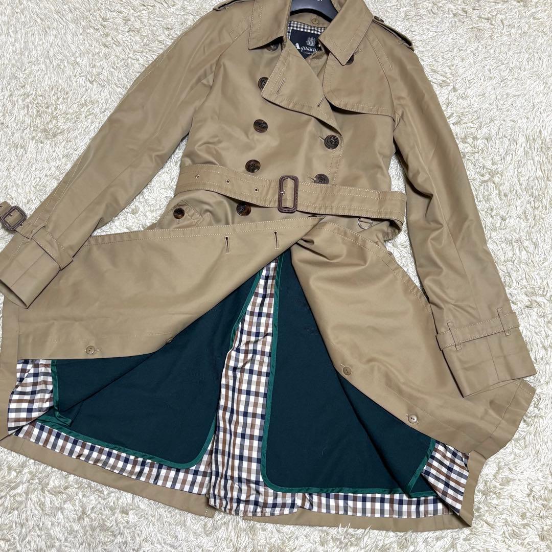 極美品 アクアスキュータムAquascutumトレンチコート ライナー付