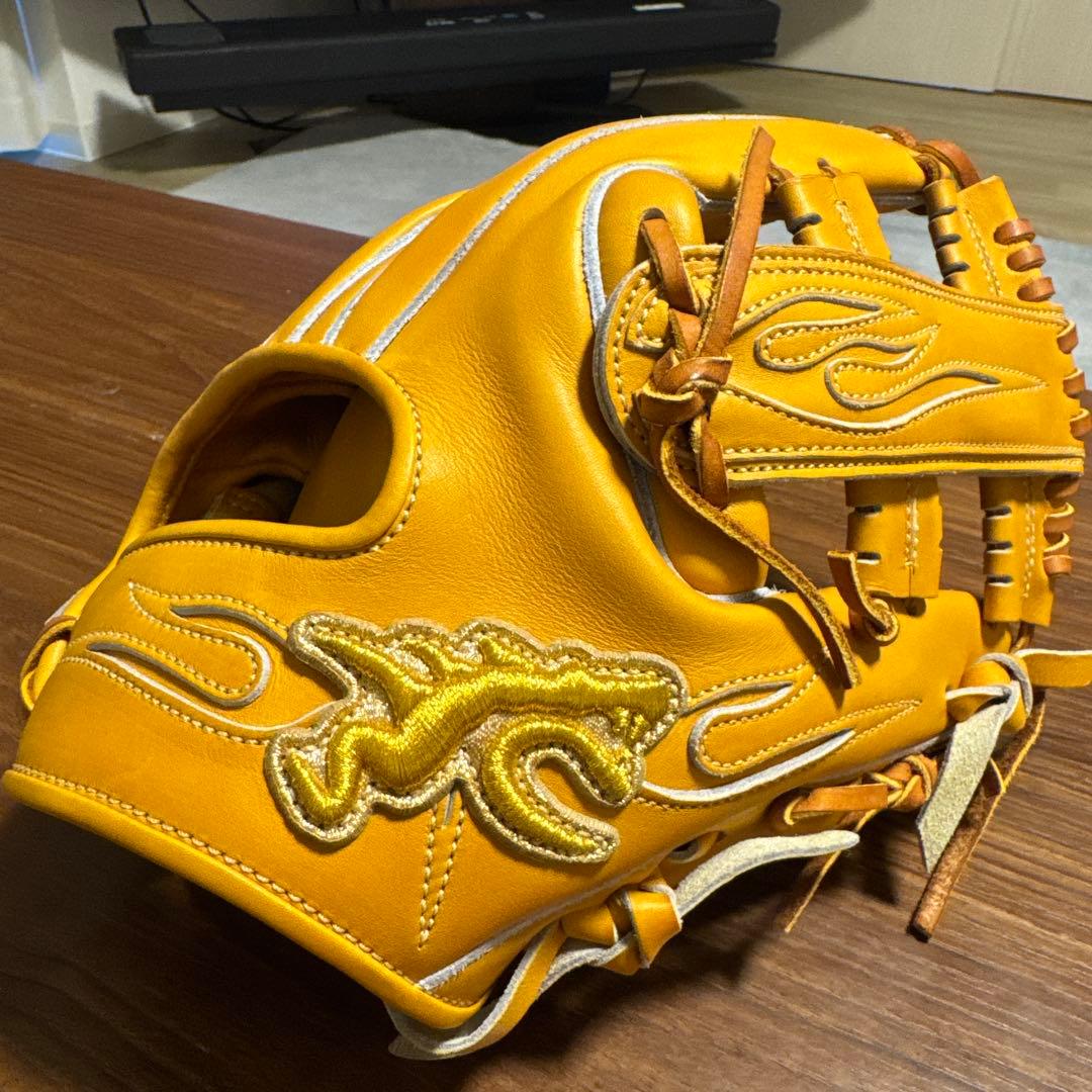 RYU イエロー 硬式グローブ