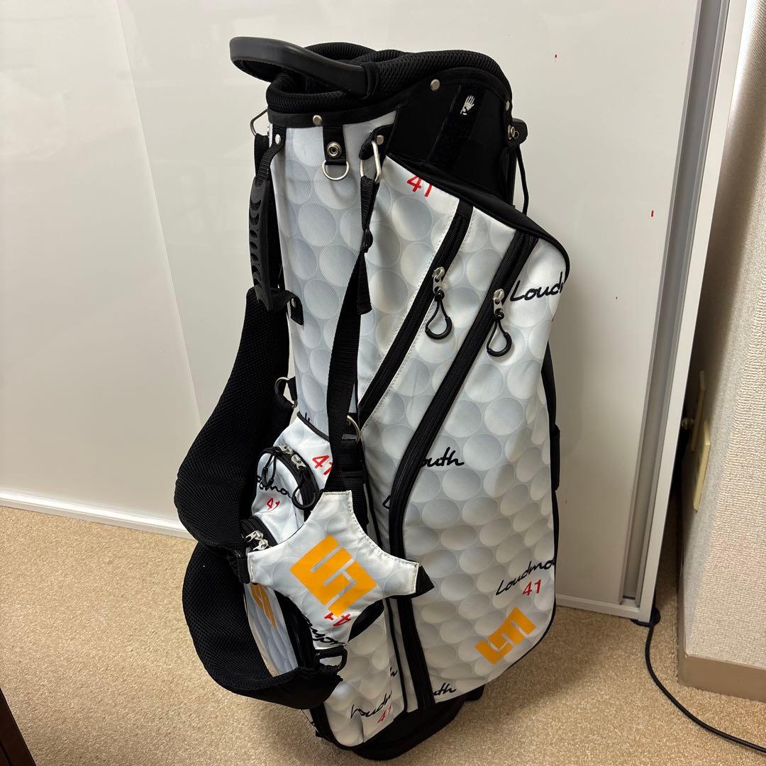 ラウドマウスキャディバッグ　ゴルフボール柄