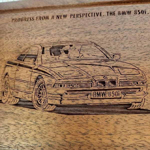 ヴィンテージ 未使用 光の彫刻 レーザークラフト  ジュエリーボックス