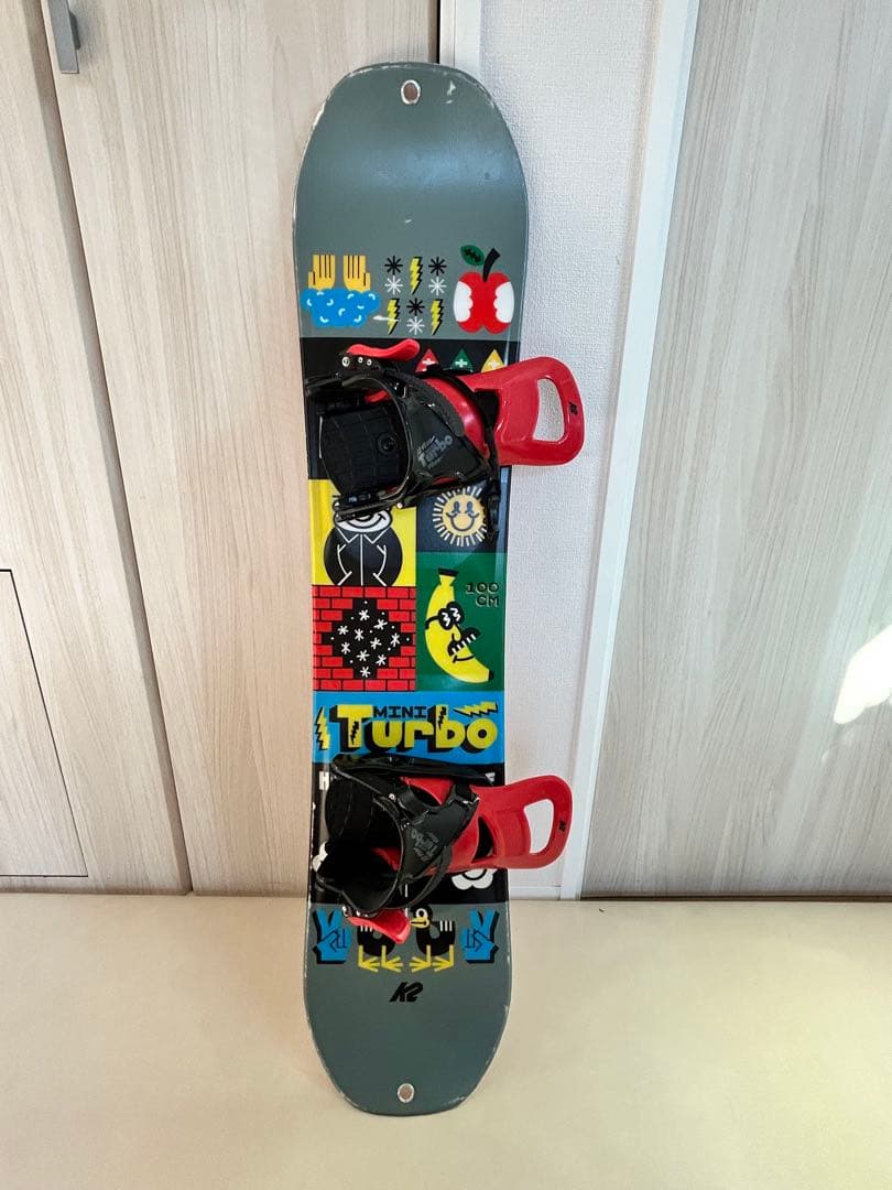 K2 MINI TURBOキッズスノーボードセット 100cmブーツ18.5cm