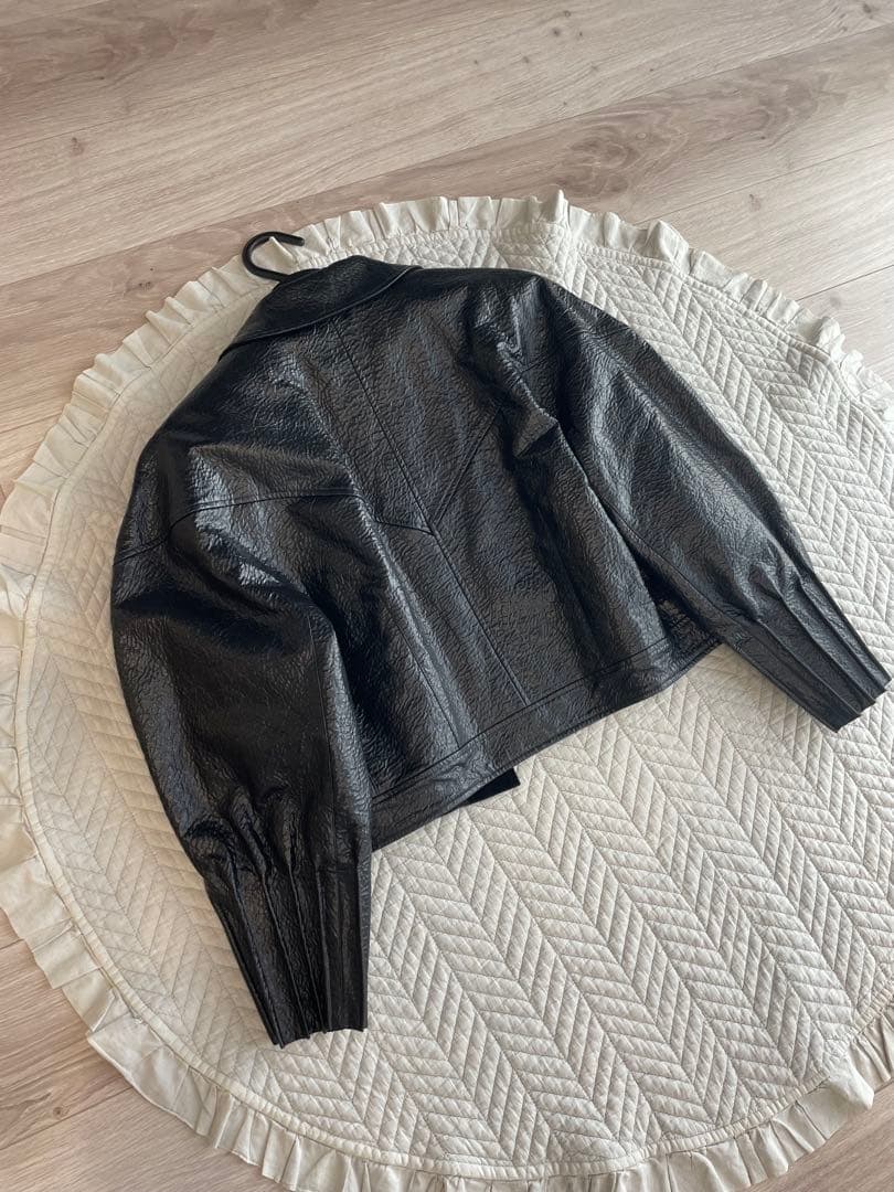 lan♡AKIRANAKA ブラック クロップドジャケット 新品