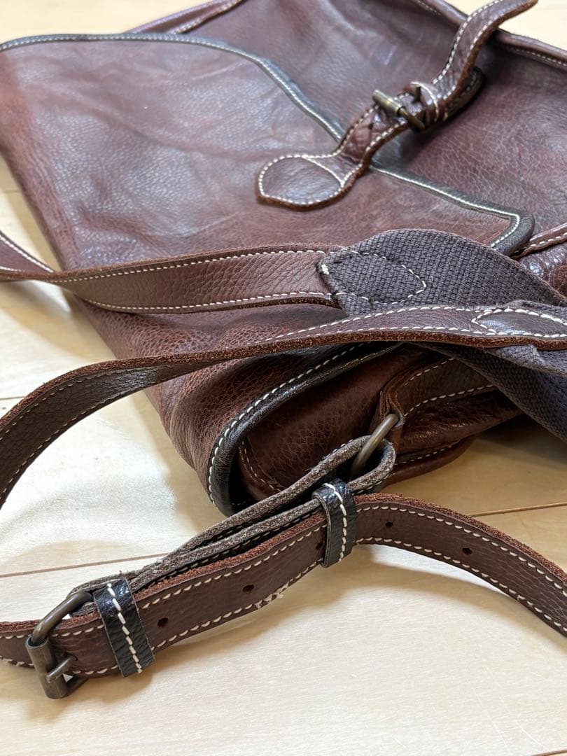 ◆Vintage◆Paul Smith◆メッセンジャーバッグ◆こげ茶◆レザー