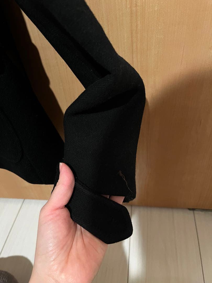 PRADA ブラック ダッフルコート　38号