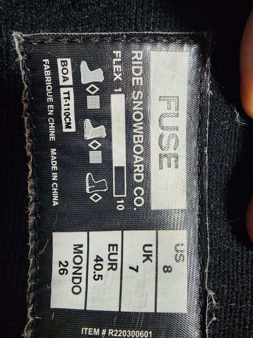 RIDE FUSE 26cm ライド ヒューズ 一部新品