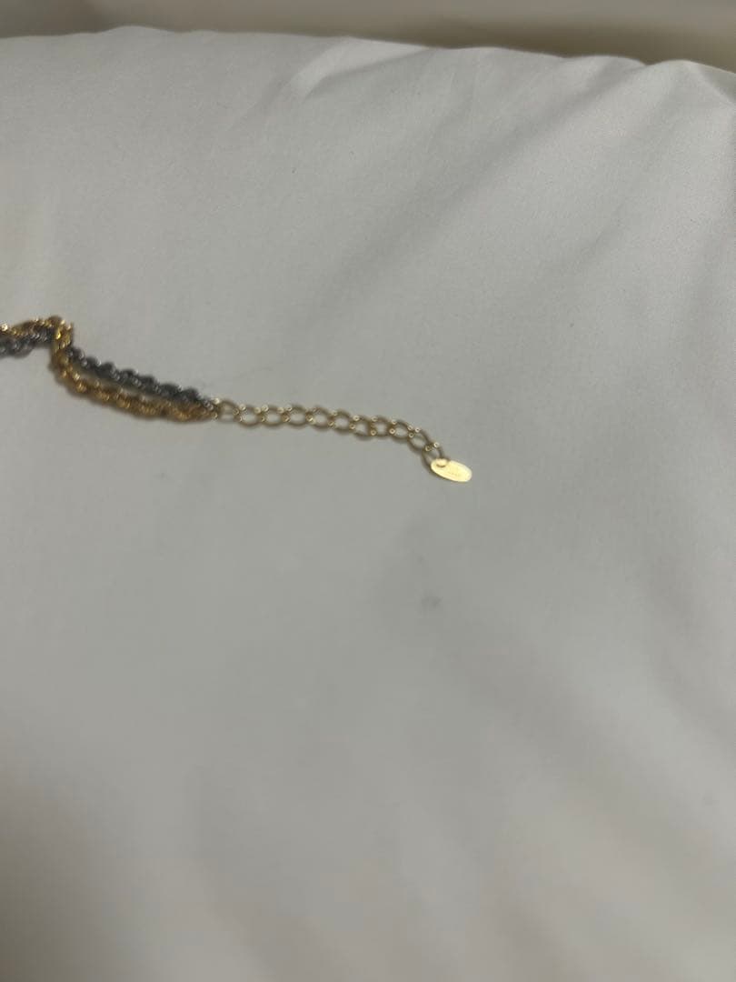 ブレスレット　K18 pt コンビ