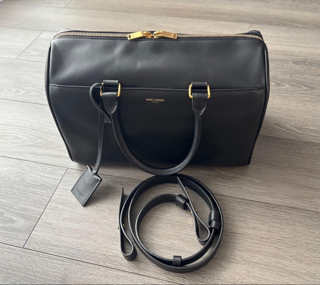 サンローラン・パリ ダッフル6 2way バッグ 黒 エディ期