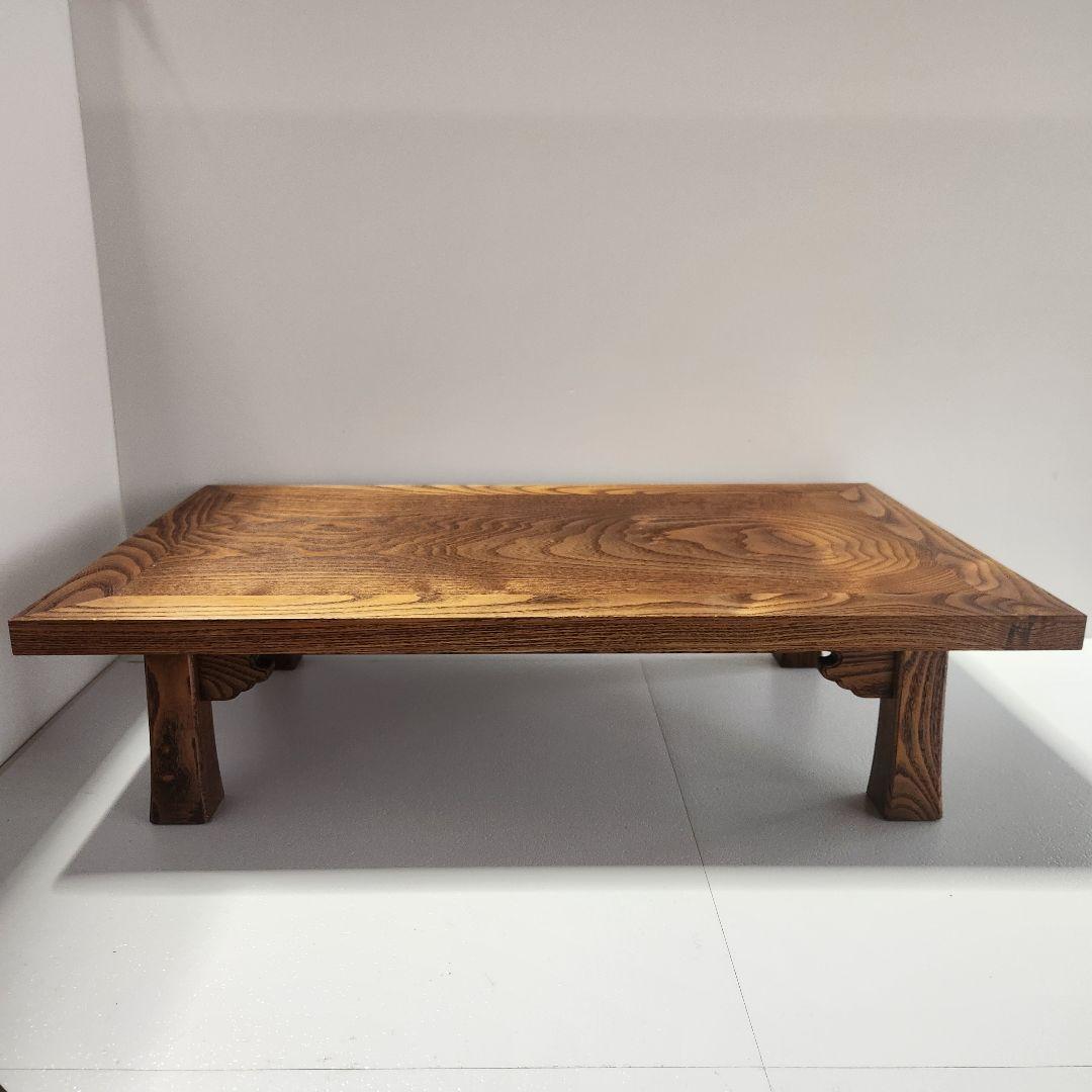 高級工芸品　天然木　花台　盆栽卓　ミニちゃぶ台