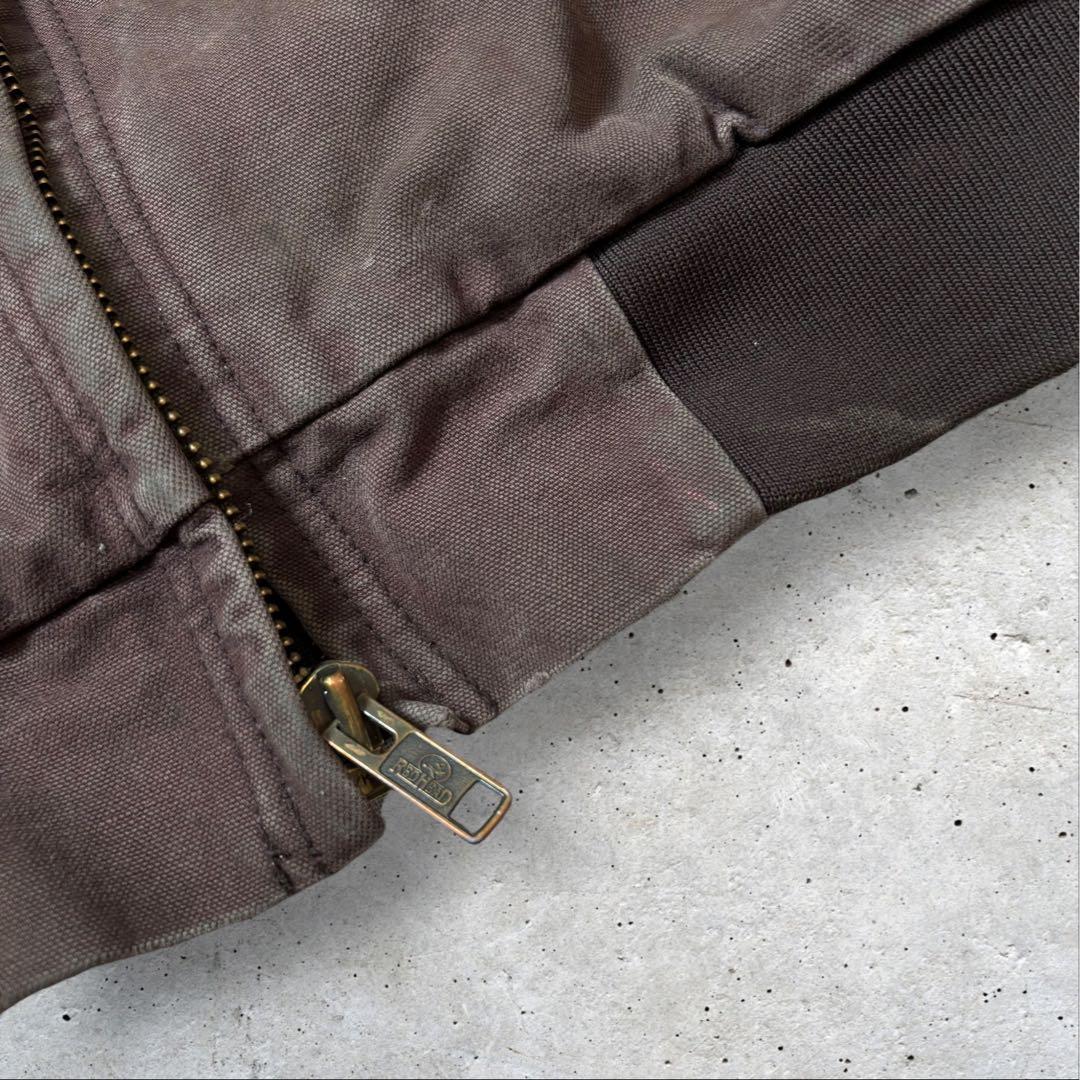 ダック アクティブジャケット 企業刺繍　REDHEAD フェード ブラウン L