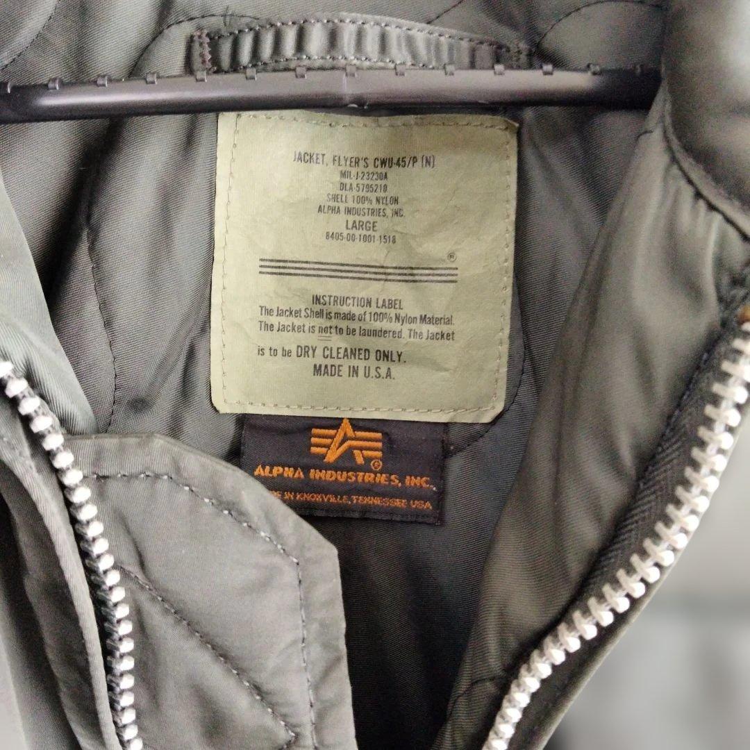 【ALPHA】 米国製 CWU-45/P フライトジャケット L