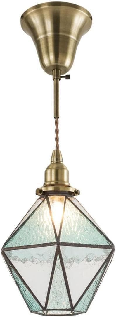 【M2210-99-71】ガラスペンダントライト 1灯 北欧 E17対応 ブルー