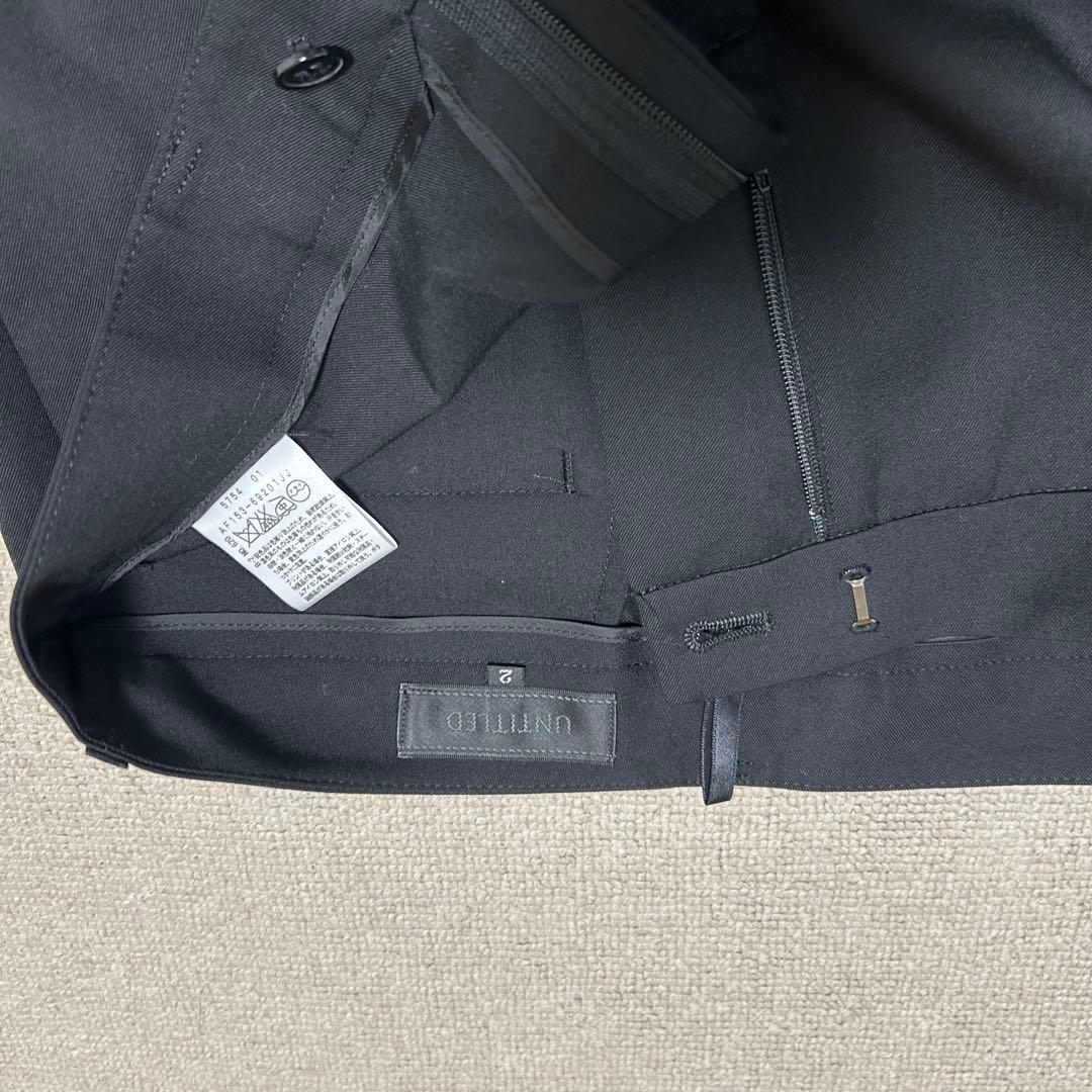 癒されたい✨❣️UNTITLED パンツスカートスーツブラック 黒 サイズ2