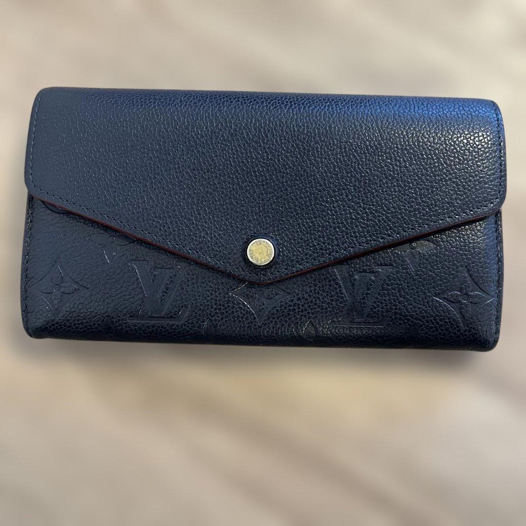 LOUIS VUITTON ネイビー長財布
