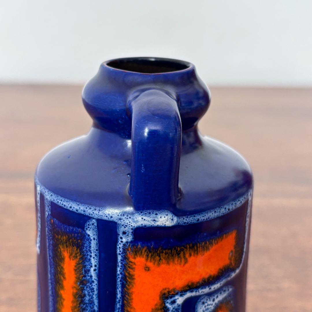 【東ドイツ Strehlaの花瓶】Fat lavaミッドセンチュリー 406