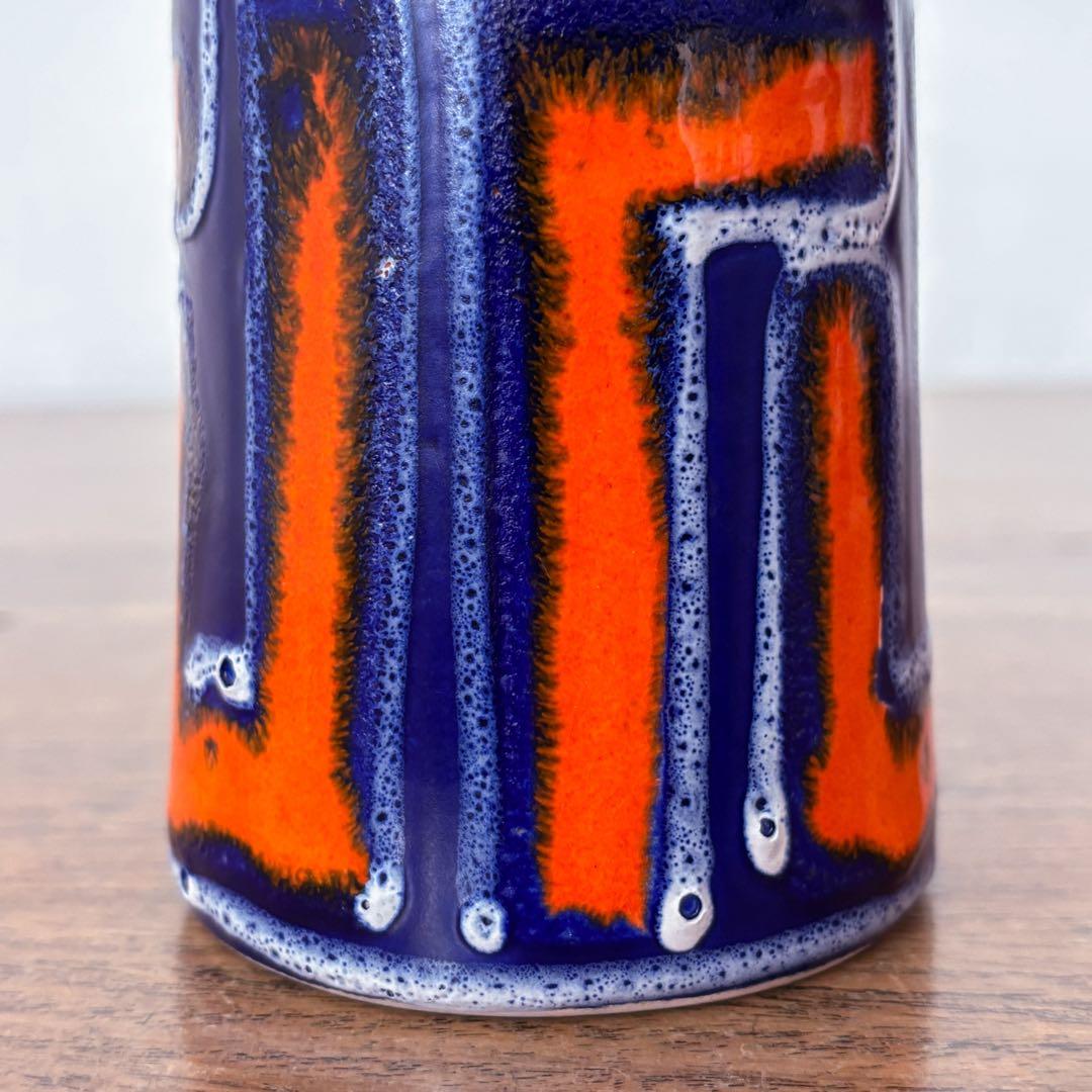 【東ドイツ Strehlaの花瓶】Fat lavaミッドセンチュリー 406