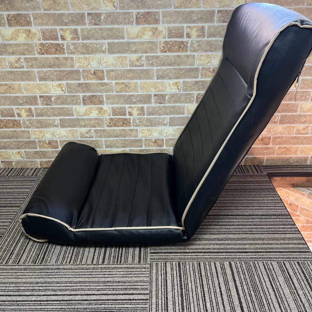 【正規品】座椅子　レバー式　ブラック