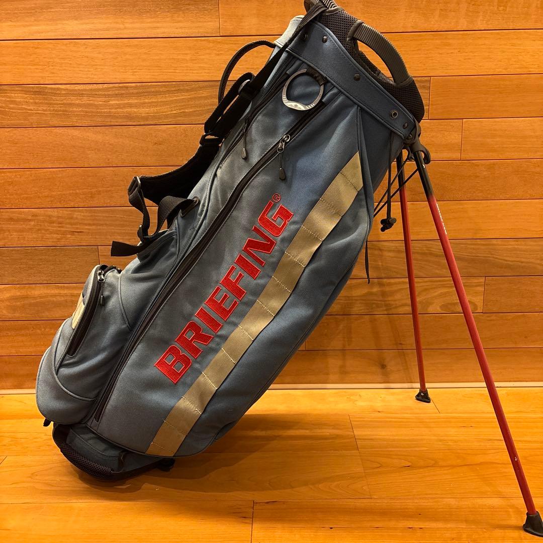 BRIEFING キャディバッグ スタンド付き ブルー