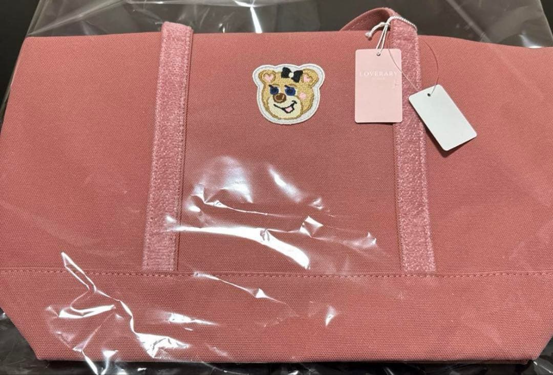 新品タグ付きラブラリーバイフェイラー　オールドテディワッペントートバッグ　大