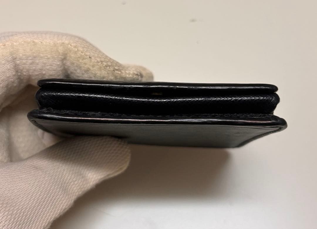 ルイヴィトン　ポルトモネ・ボワット　ケース　黒　エピ M63692