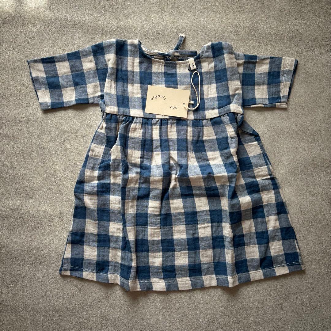 ワンピース organic zoo Blue Gingham Bella Dress