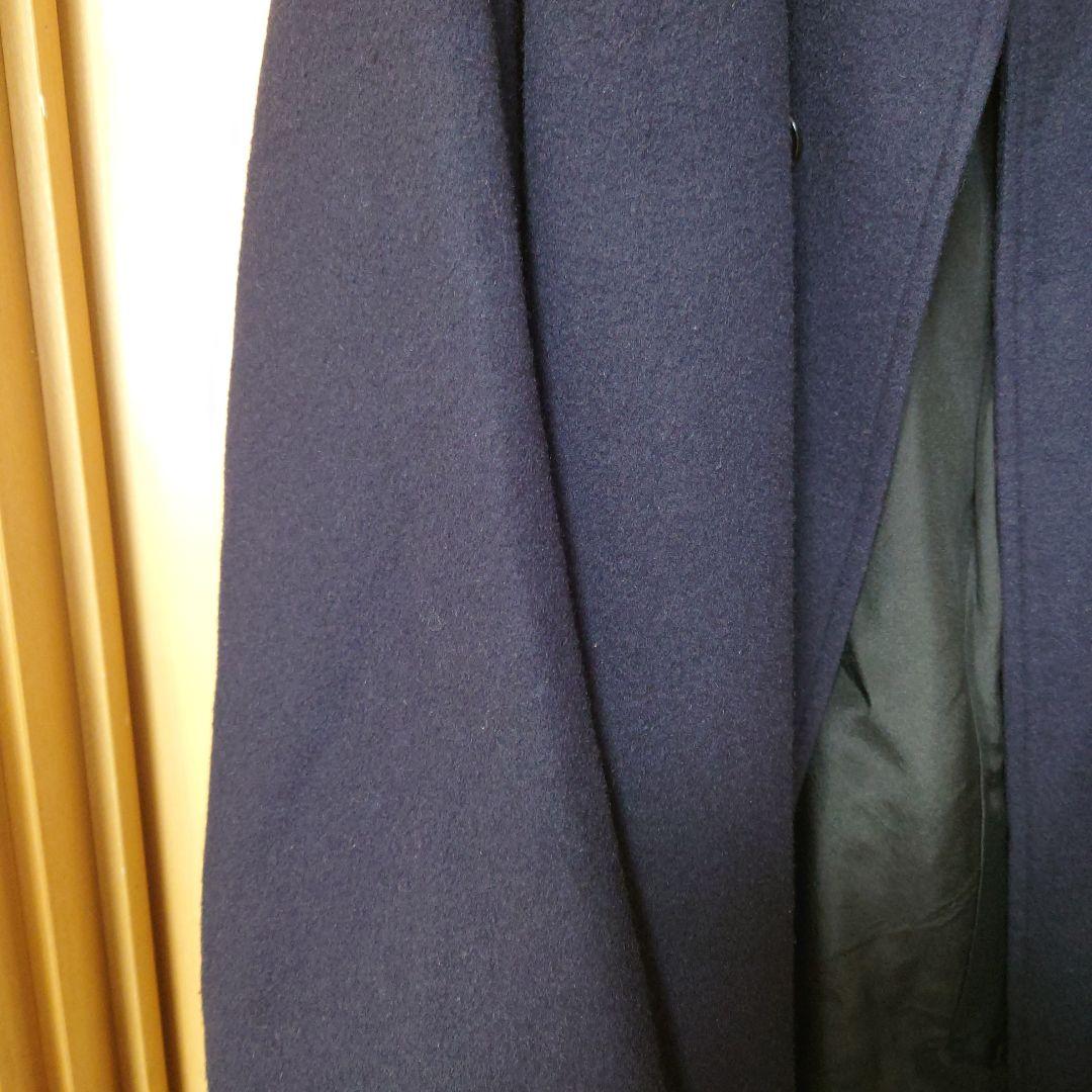 comoli　24AW カシミヤバルカラーコート　ネイビー