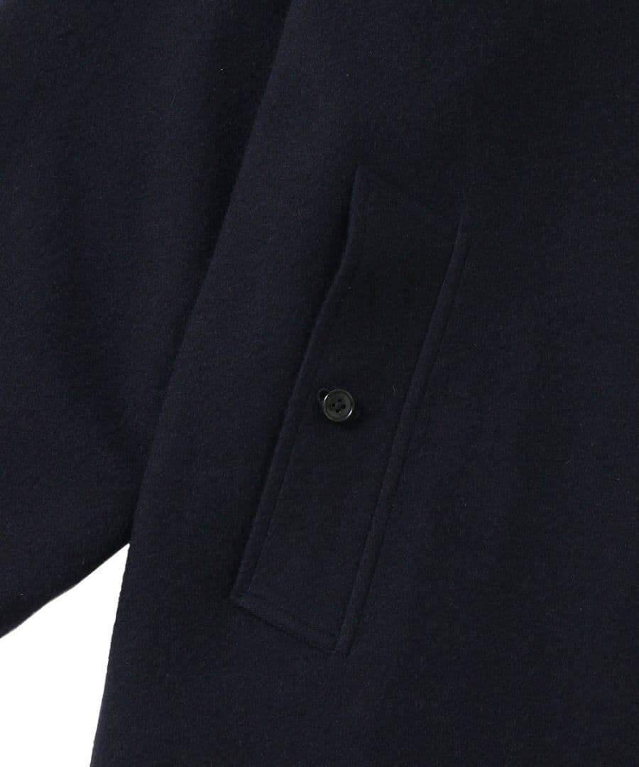 comoli　24AW カシミヤバルカラーコート　ネイビー