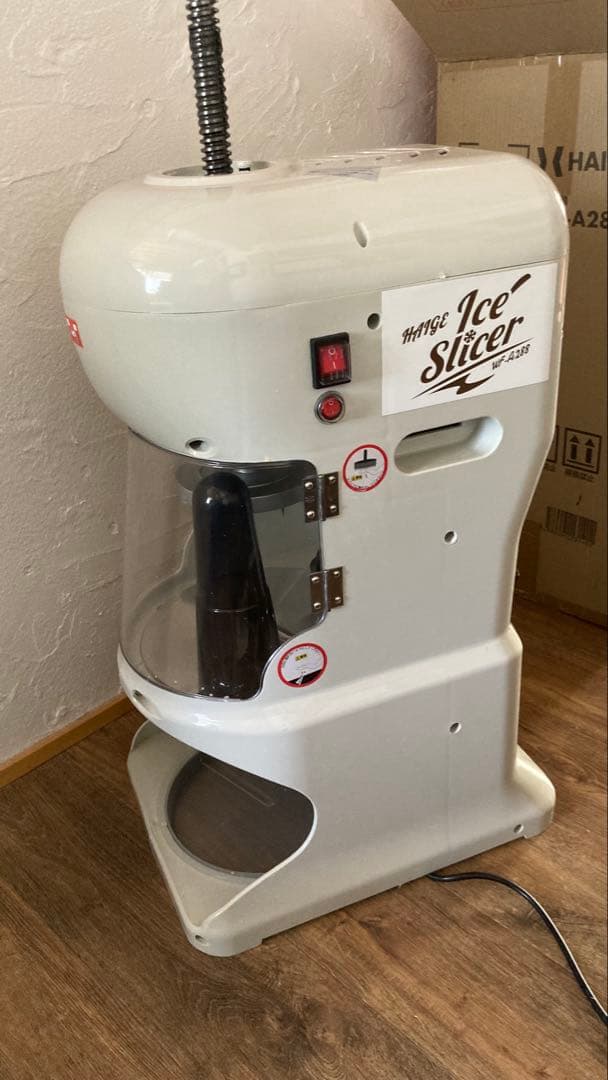 業務用かき氷機 ハイガー HAIGE WF-A288 ペダルスイッチ付