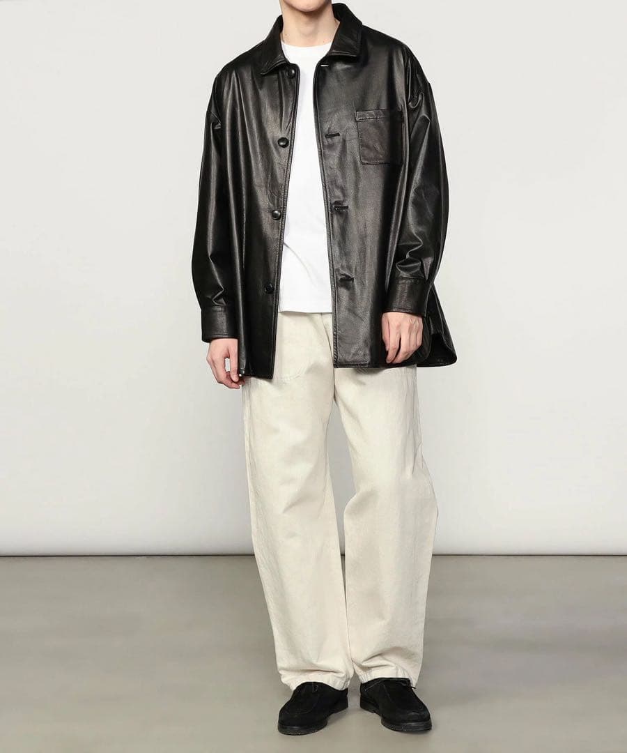 Sisii Bshop別注 レザーシャツ Black M