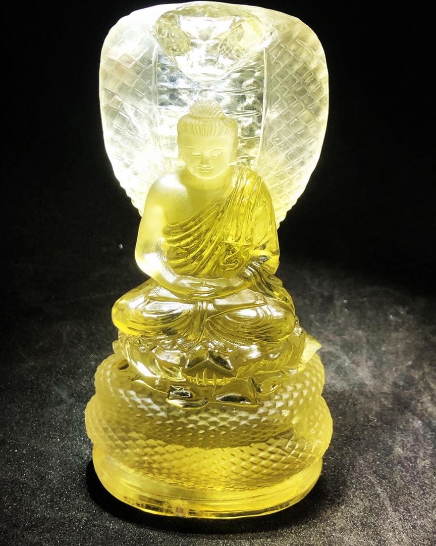 天然シトリン観音像