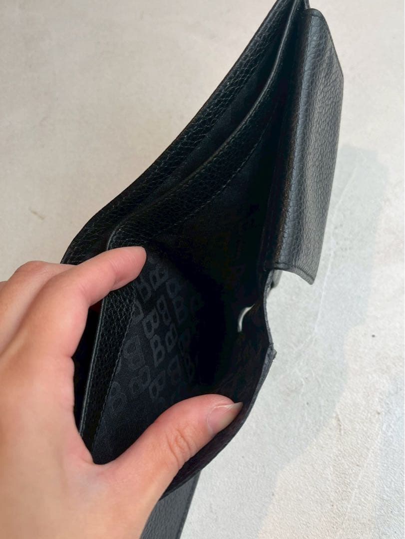 【新品未使用】BALLY ブラック 二つ折り財布