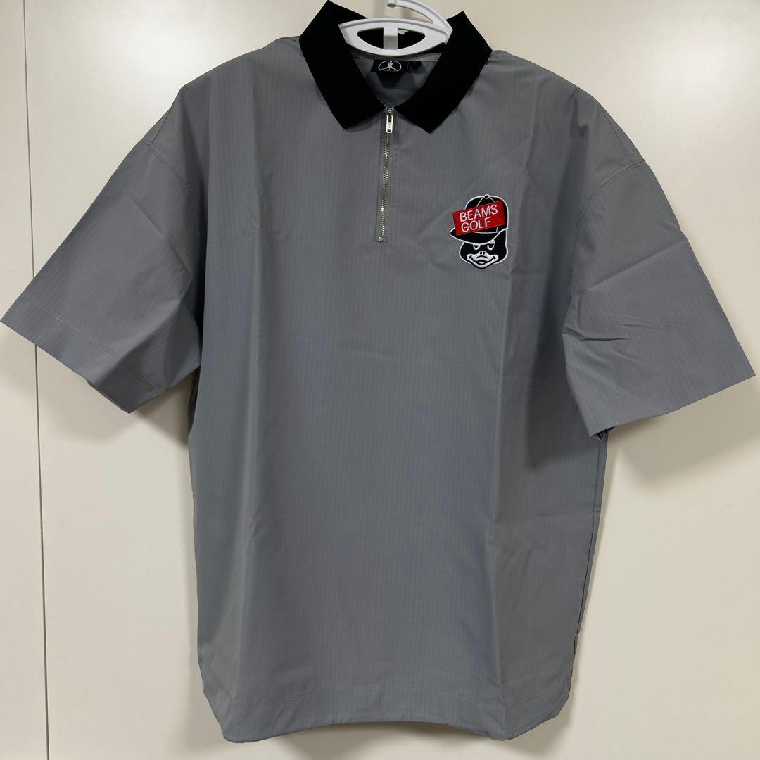 ゴルフィッカーズ×BEAMS GOLF グレー ジップアップシャツ L