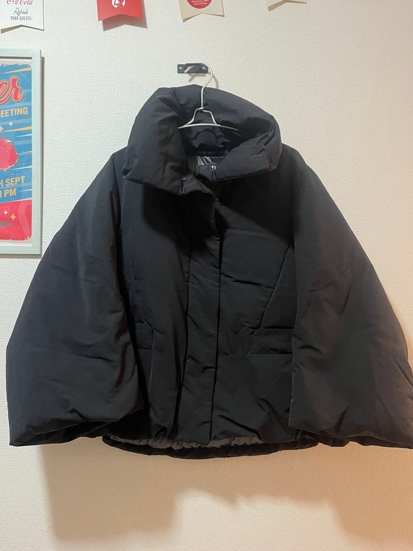 ユニクロ　+J ブラック ダウンジャケット Lサイズ　ジャンパー