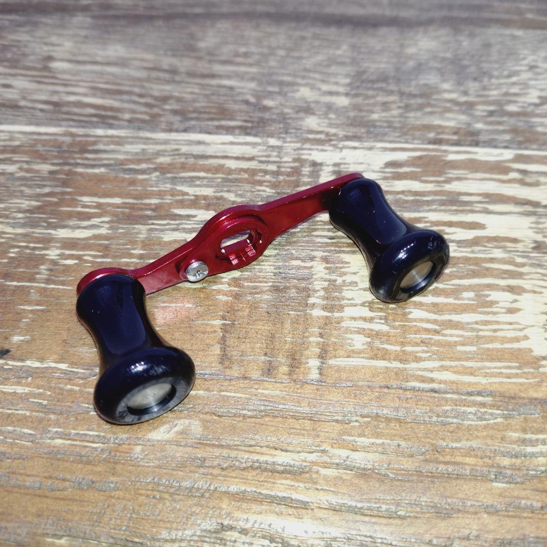 ザウルス ショートパワーハンドル 赤✕黒ノブ リテナー付