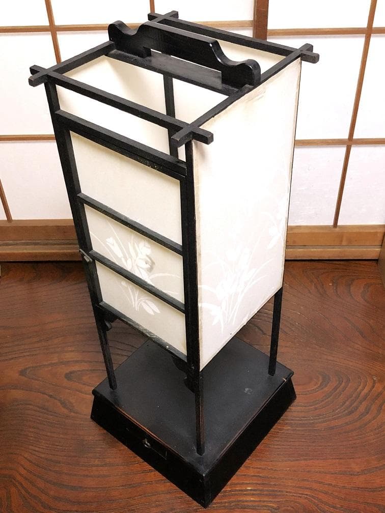 【 骨董行灯 】　蔵出品　全高80.5ｃｍ