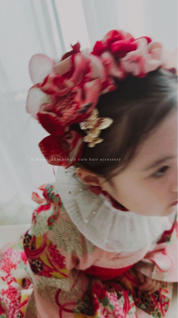 k*9様 七五三　七五三髪飾り　ヘッドドレス　着物髪飾り　リメイク髪飾り　054