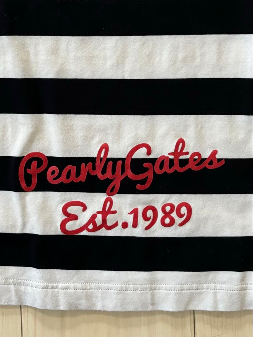 PEARLY GATES ストライプシャツ