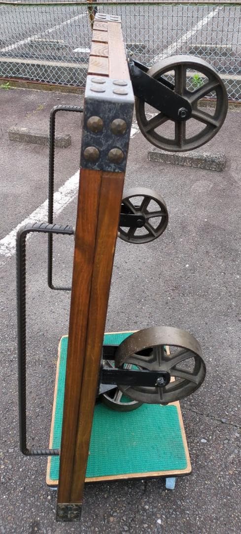 〈たのめる便・現状渡し〉トロリーテーブル ヴィンテージ風