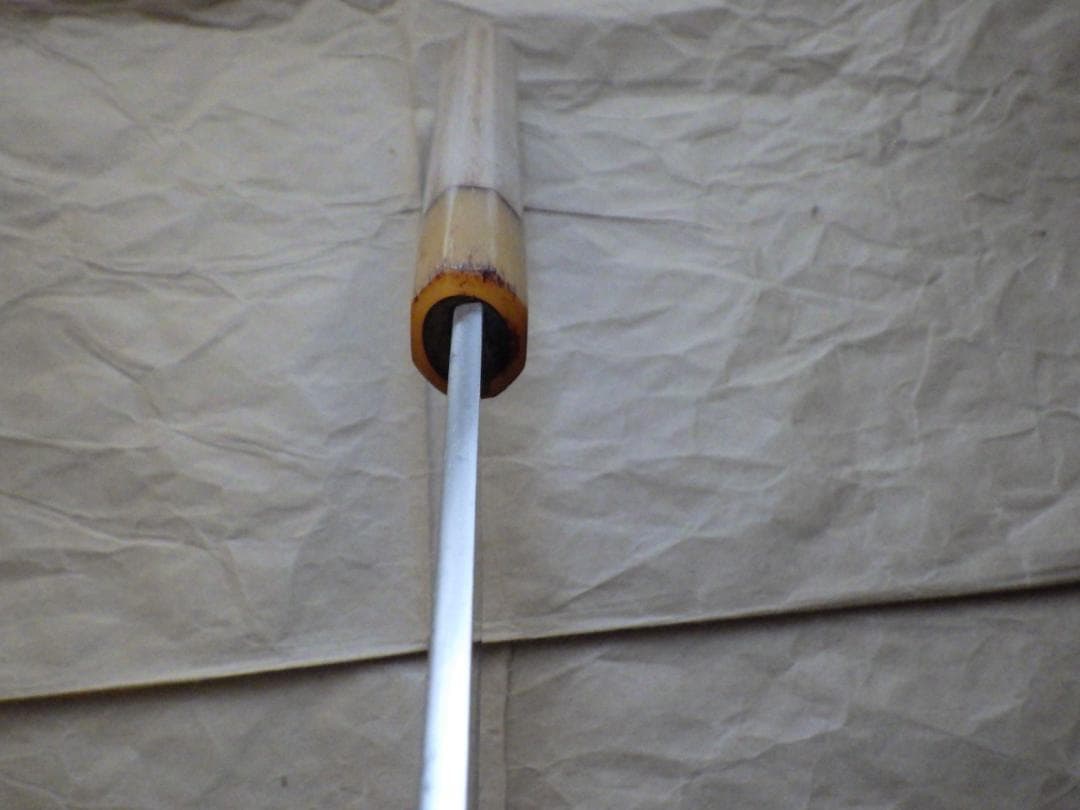 國行/墨流し柳刃刺身包丁刃渡320ｍｍマチ★青鋼紋鍛錬八角柄★入手困難