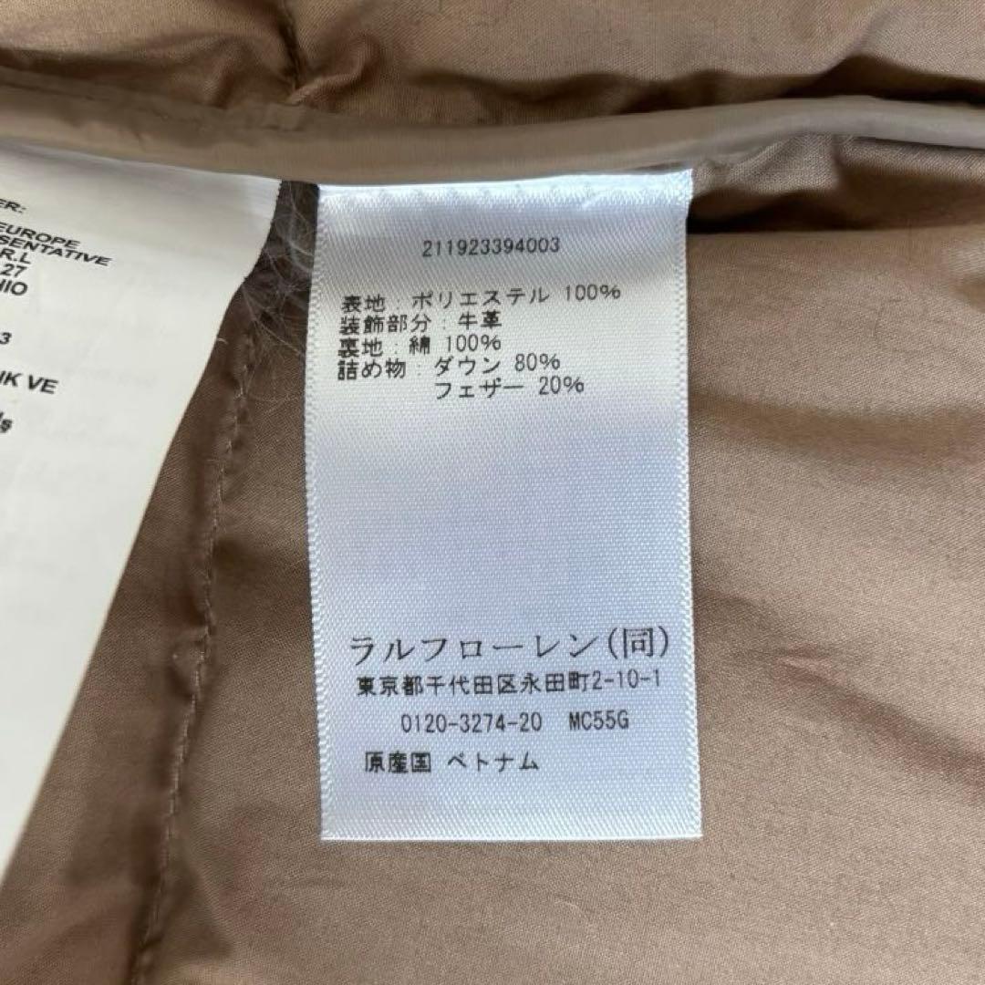 【極美品✨】ポロラルフローレン　ダウンベスト　フード　現行タグ　ポニー刺繍　XS