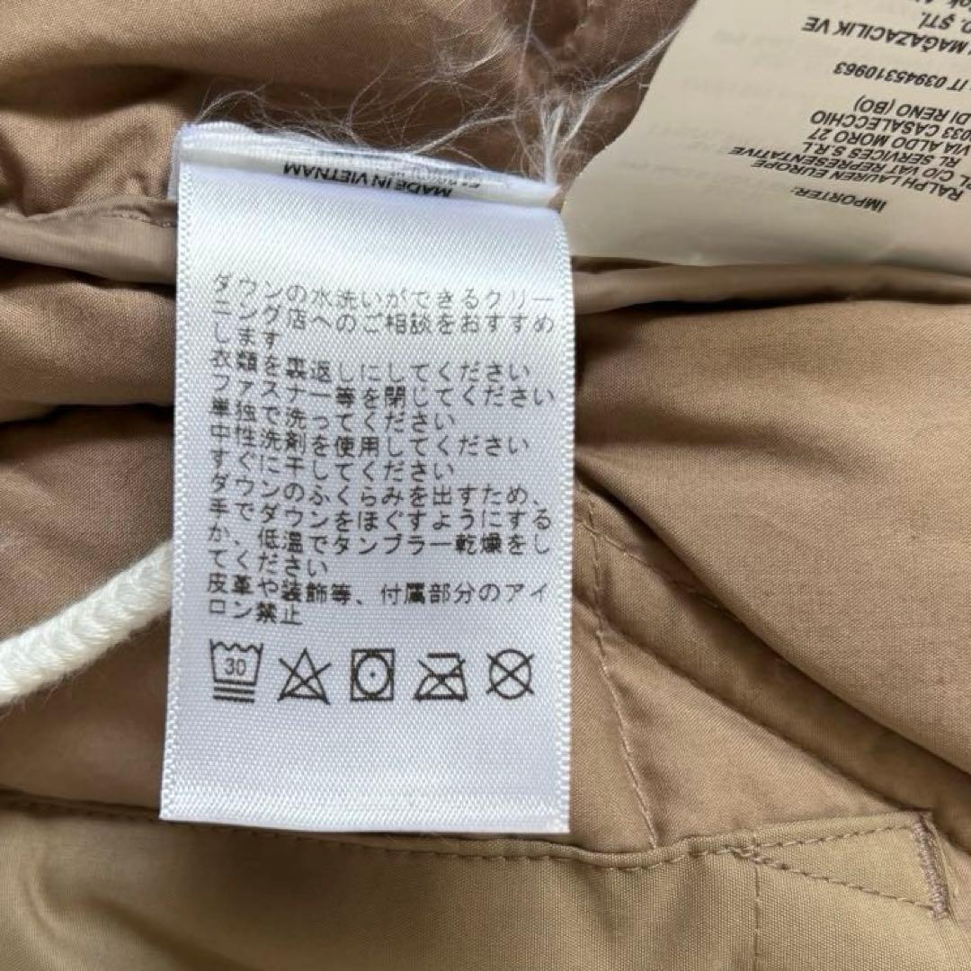 【極美品✨】ポロラルフローレン　ダウンベスト　フード　現行タグ　ポニー刺繍　XS