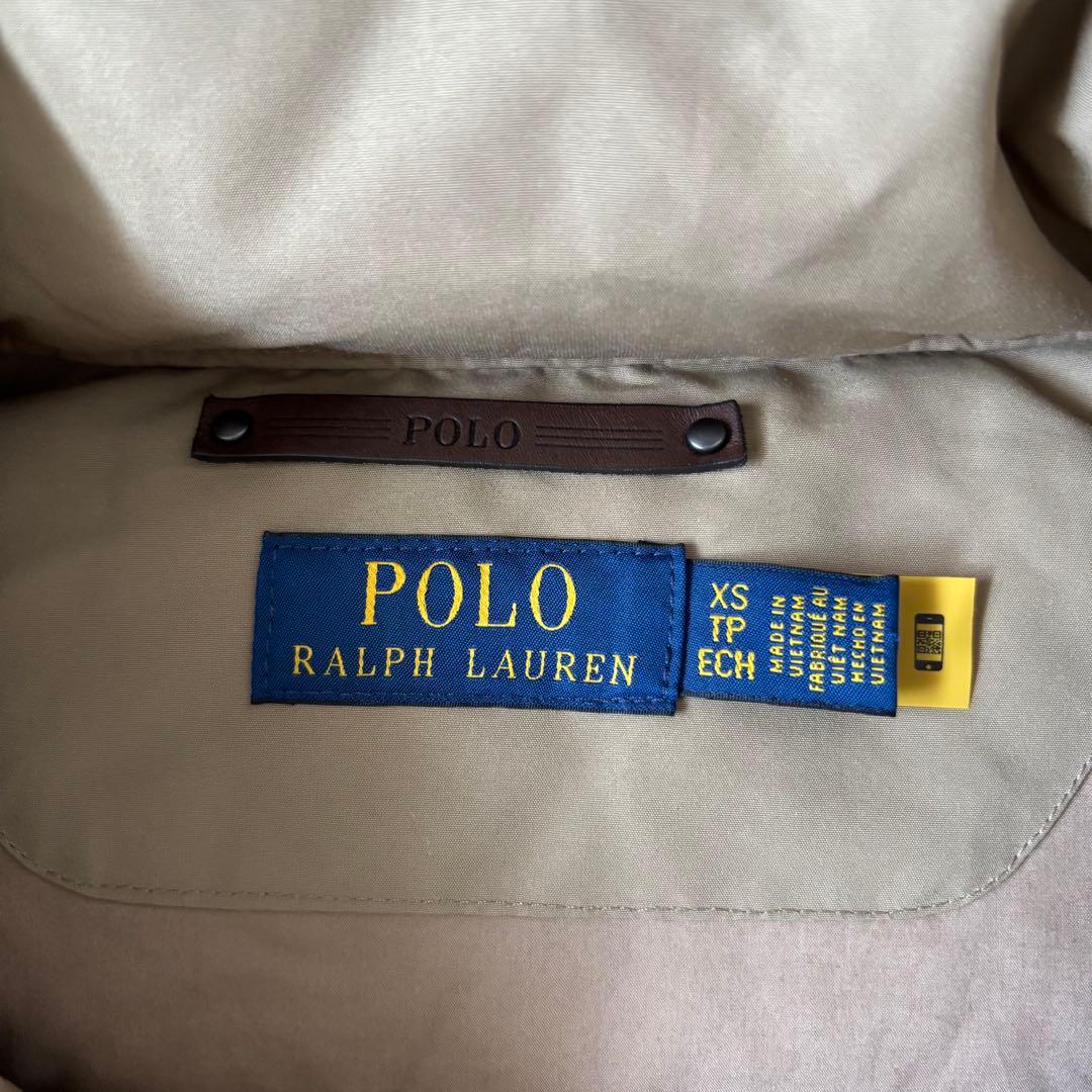 【極美品✨】ポロラルフローレン　ダウンベスト　フード　現行タグ　ポニー刺繍　XS