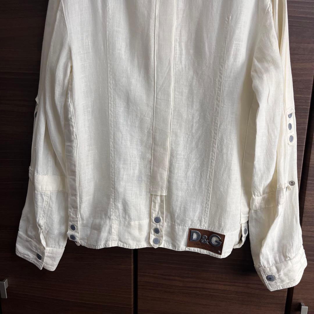 D&G ドルチェ&ガッバーナ リネン シャツジャケット イタリア製 M