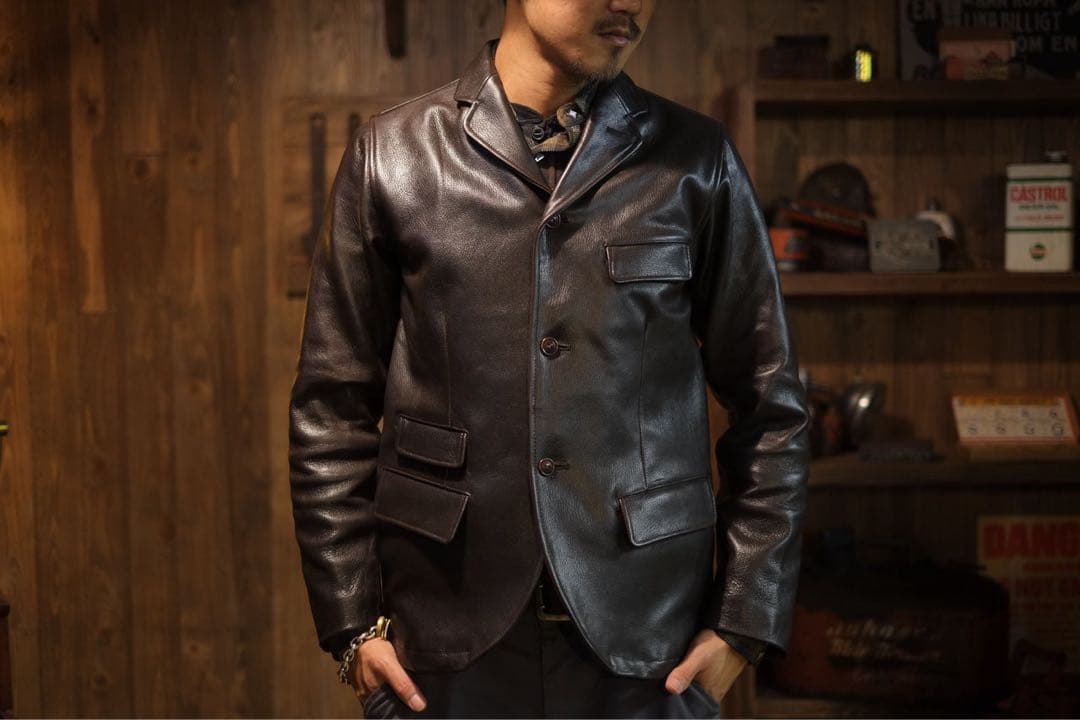 WEST RIDE レザー テーラードジャケット