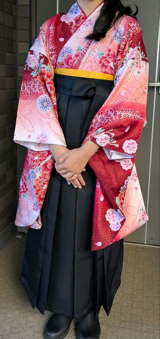 卒業式　簡易袴5点セット　小学生　150サイズ